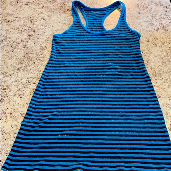 Express Racerback Tank Striped Dress - Picture 3 of 9